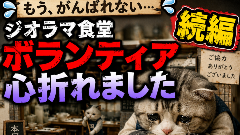 ジオラマ食堂といよいよ裁判する時がやってきました。その行方は…